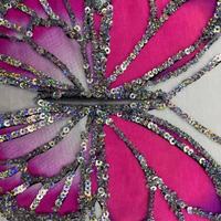Patchs en sequins 3D de haute qualité, papillon, alphabet, cœur, fleur, pour vêtements et chapeaux, design de mode