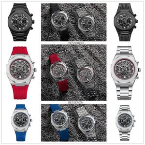 Reloj de Pulsera de Acero Inoxidable con Movimiento de Cuarzo Multifuncional Cronógrafo de 42 mm con Esfera Árabe 2023, Personaliza Tu Propio Diseño con Logotipo - Product Image 2