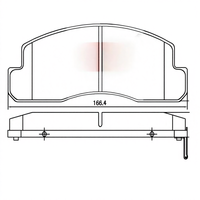Nouvelles plaquettes de frein à disque avant en céramique OEM pour Coaster Bus Dyna Truck Dutro N04C Delta 1 Garantie 1 an