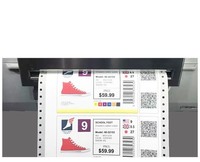 Rollo de etiquetas autoadhesivas personalizables de vinilo BOPP para impresora de etiquetas de color de inyección de tinta