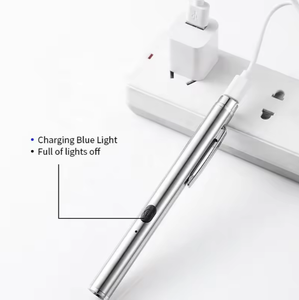 USB перезаряжаемый светодиодный фонарик из нержавеющей стали с УФ-лампой, 365 нм для пресс-формы, обнаружение мха, алюминиевый сплав, ручной тактический фонарик - Product Image 2