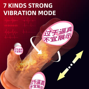 Dildo Realistico Flessibile Riscaldante con Telecomando, Funzione di Leccata, Telescopico, Rotante e Vibrante per Donne - Product Image 5