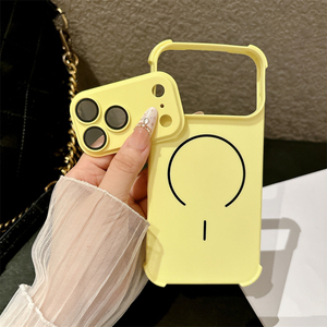 เคสโทรศัพท์กันกระแทกสี่มุม ดีไซน์หรูหรา สีสันตัดกัน สำหรับ iPhone 17 Air 18 16 15 14 13 12 11 Pro Max พร้อมฝาปิดเลนส์แบบถอดได้ - Product Image 2