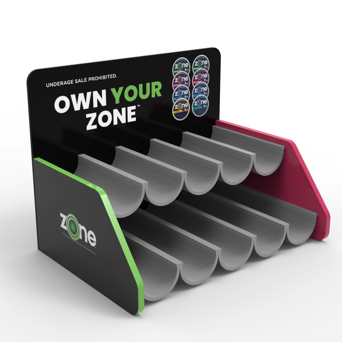 Apache Factory Modern Acrylic Floor Standing Customized Display Stand Cigarette Mouth Display Easy Assembly Custom Logo for — view 5