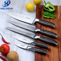 Couteau à pain en acier inoxydable ultra-affûté de 8 pouces avec logo personnalisé, écologique, avec manche creux antiadhésif pour une utilisation à la maison et en cuisine