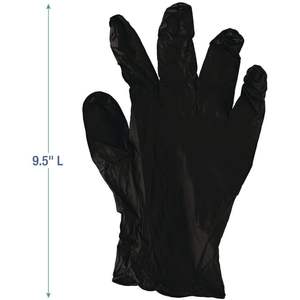 Guantes de Nitrilo Negros Sin Polvo Boardwalk Serie 396, 4.4 Mil de Grosor, 9.5 Pulgadas de Largo, Desechables, Talla Pequeña, 100/Caja - Product Image 5