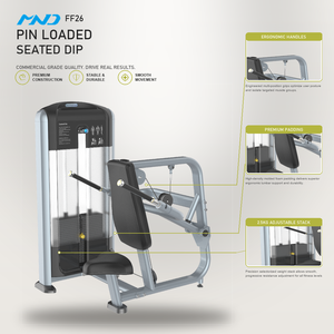 Machine d'entraînement de force pour dips et tractions, équipement de gym MND Fitness pour la musculation en salle commerciale - Product Image 1
