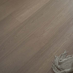 Parquet massif AVANTIMORA contemporain AS2047 en chêne brossé multicouche, laqué UV, qualité AB, ignifuge, à joint mâle et femelle, largeur 15 mm, avec finition mate - Product Image 1