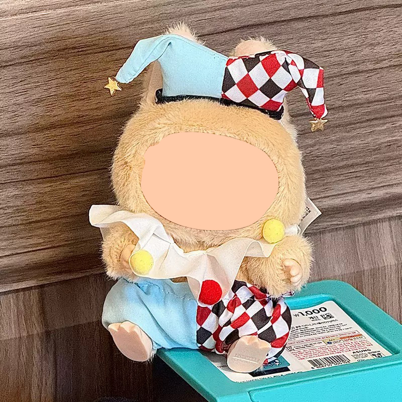 Payaso (diadema+bufanda+mono) (sin muñecos)