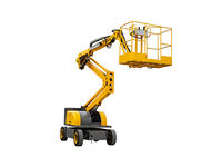 Plateforme de travail aérienne hydraulique autopropulsée de haute qualité avec grue télescopique de 16 m, élingue à chaîne 300 kg pour restaurants et hôtels