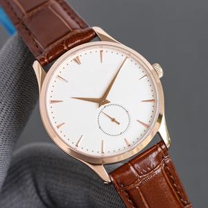 Montres mécaniques pour hommes de haute qualité en gros, montres à bracelet en cuir avec calendrier pour usage professionnel - Product Image 1