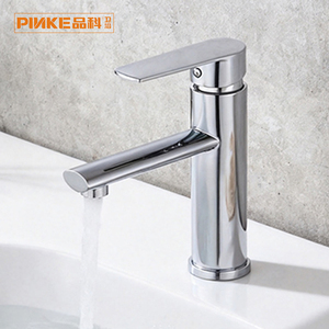 Robinet de lavabo monotrou économique en acier inoxydable, finition chromée, avec mitigeur monocommande et cartouche céramique, design moderne, <span class=keywords><strong>eau</strong></span> chaude/froide - Product Image 2