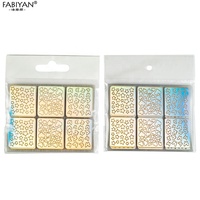 Art Nail Stamping Pochoirs Laser 3D Transfert Nail Stickers Papier Conception 3D Image Guide Modèle
