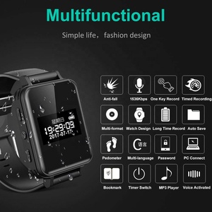 V81 Fashion 8GB 16GB 32GB Memory Waterproof Voice Recording Men Women <strong>Digital</strong> <strong>Wrist</strong> Watch Voice <strong>Recorder</strong> - Product Image 6
