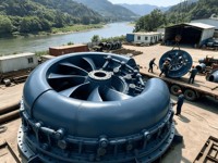 Generator Energi Bebas 150KW-2MV Turbin Pelton Hidro Sistem Roda Gila Baja untuk 50kw