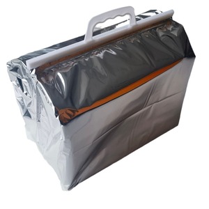 Bolsa isotérmica con logotipo personalizado, diseño moderno, cierre de cremallera y asa de plástico <span class=keywords><strong>para</strong></span> alimentos - Product Image 4