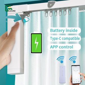 Galime Alexa Smart Home Tringles à rideaux motorisées à batterie pour balcon - Product Image 1