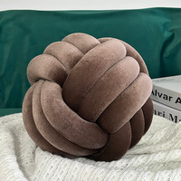 Handgemachte runde kreative geknotete Kissen für Sofa Auto Büro Haushalt dekorative Knoten Ball Kissen Gold für Wohnkultur