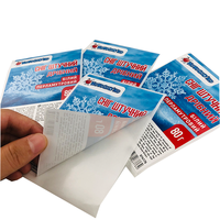 Autocollants personnalisés en papier adhésif avec estampage à chaud or et impression feuille d'or rose pour marques, en gros