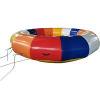 Bateau de fête gonflable flottant en PVC personnalisé, remorquable, pour sports nautiques
