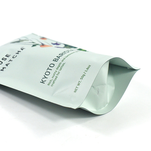 Sachet souple refermable personnalisé en plastique avec fermeture éclair, en aluminium et Mylar, pour poudre <span class=keywords><strong>de</strong></span> Matcha - Product Image 3