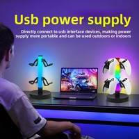Soporte para Control de Juegos RGB, Soporte para Auriculares, Iluminación Ambiental LED para Juegos, Sala de Estar, Computadora, Dormitorio