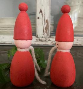 Figuras vintage de nogal de madera, ornamento de decoración - Product Image 4