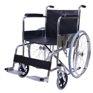 Silla de ruedas manual Keyi 809 plegable de acero, tipo empuje, para ancianos y pacientes con discapacidad - Product Image 4