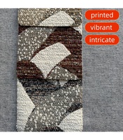 Tissu d'ameublement imprimé 100 % polyester, tissé, très épais, de haute qualité, résistant à l'usure, 730 GSM, style texturé