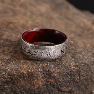 Viching Souvenir anello in acciaio inossidabile anello da uomo vichinga anello runico Norse <span class=keywords><strong>gioielli</strong></span> <span class=keywords><strong>vichinghi</strong></span> - Product Image 6
