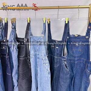 Overoles y Monos de Mezclilla para <span class=keywords><strong>Mujer</strong></span> KungFu KingAAA, Ropa Usada de Verano al por Mayor, Poliéster/Algodón - Product Image 5