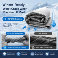 Housse de voiture en coton PEVA certifiée SGS, imperméable, coupe-vent, anti-poussière, protection UV, résistante au froid, kit de protection extérieur pour véhicule
