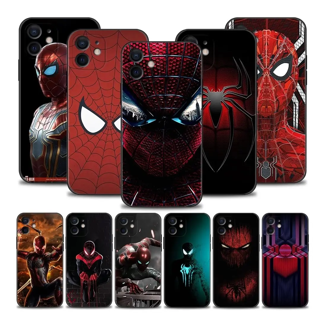 Phone Case For Apple iPhone 14 13 12 11 Pro Max 13 12 Mini 7 8 6 6S Plus XS Max XR X SE 2020 Coque Marvel Spider-Man