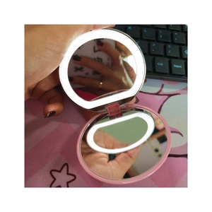Led Pocket Small Make <b>up</b> Mirror with <b>Lights</b> - Product Image 1