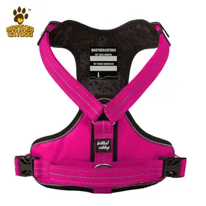 Dog products supply Wholesale Lightweight Soft Mesh Dog Harness Adjustable luxury hiking dog chest harness