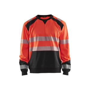 Blaklader-354125285599L สเวตเชิ้ต Hi-Vis สีแดง/ดำ-7330509621165ชุดทำงาน HI-VIS - Product Image 1