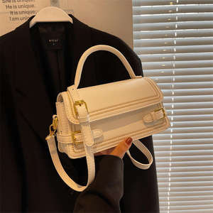 Sac à main tendance en PU haut de gamme à motif pierre, sac bandoulière extrêmement simple - Product Image 1