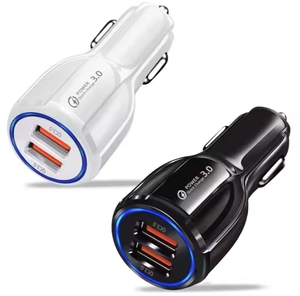 Custom logo USB Car Charger Fast Charging for Phone Mobile Phone Portable Fast Car Charger - Product Image 5