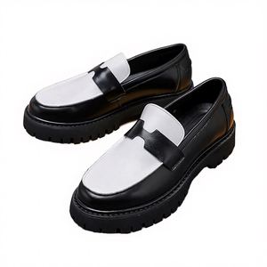 605 Zapatos de Hombre de Moda para Negocios y Oficina, con Suela de Goma y Entresuela de EVA Resistente, Punta de Goma, Cuero PU, Primavera Verano - Product Image 4