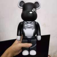 Figurine de collection personnalisée en résine électroplaquée, sculpture en fibre de verre Bearbrick, statue Bear Brick, Violence Bear, ours en résine 400%