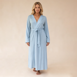 Hongbo Luxury Robes Women Elegant Long Nightgown Softest <strong>Dressing</strong> <strong>Gown</strong> Long Sleeve Night <strong>Gown</strong> with logo Nightgowns for Fat Women - Product Image 4