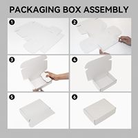 Dossiers en carton ondulé personnalisés écologiques pour la vente en gros - Emballage de vêtements imprimé sur mesure avec doublure en éponge, petites tailles