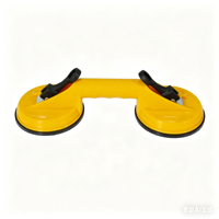 Ventouses en plastique personnalisées pour double vitrage, force d'aspiration de 70 kg, couleur jaune, pour le retrait de bosses sur carreaux de verre