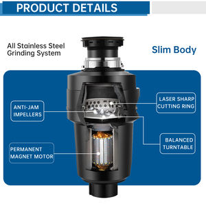 Processore di Rifiuti Alimentari Intelligente CLEESINK da 0,5 HP, Trituratore Continuo per Uso Personale - Product Image 5