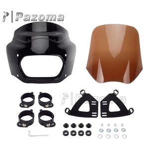 Kit de carrosserie de phare avant de pare-brise 15 pouces pour Harley Softail <span class=keywords><strong>Fat</strong></span> <span class=keywords><strong>Bob</strong></span> FXFB 2018 <span class=keywords><strong>2019</strong></span> - Product Image 6