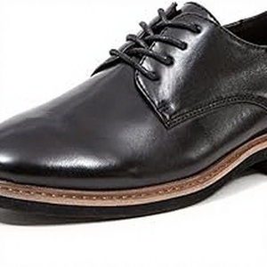 Chaussures Oxford Classiques Formelles en Cuir Véritable (OEM/ODM) – Pointures 38-45, Semelles Épaisses en Cuir de Vachette et EVA, Légères, Noires, à Lacets, pour Affaires - Product Image 3
