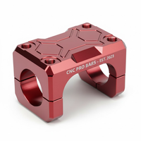 CZ102 Penutup Pengangkat Setang Sepeda Motor Aluminium Anodized Presisi CNC Dibuat dengan Mesin CNC Kustom
