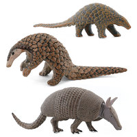 Modèle d'animal sauvage en PVC solide de haute qualité, best-seller transfrontalier, pangolin, armadillo, jouet éducatif cognitif