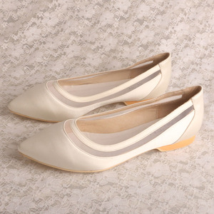 Bridal <strong>Flat</strong> Shoes <strong>Pointed</strong> <strong>Toe</strong> - Product Image 1