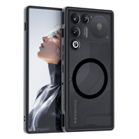 Étui magnétique puissant N52 pour RedMagic 11 Air, protection anti-chute 2-en-1 en TPU+PC avec dissipation thermique, finition givrée/transparente
